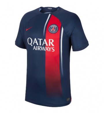 Lacne Muži Futbalové dres Paris Saint-Germain 2023-24 Krátky Rukáv - Domáci